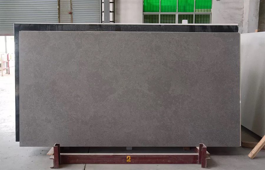 Cement Grey Quartz Slab