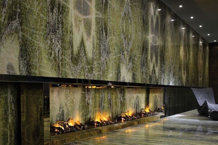 Irish Green Marble Fireplace